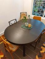 Table à manger noire, Autres essences de bois, 100 à 150 cm, 100 à 150 cm, Modern