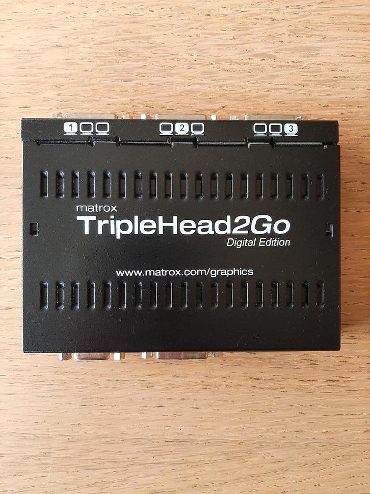 Matrox Triple Head2Go, Computers en Software, Videokaarten, Gebruikt, Matrox, Overige typen, Overige soorten, DVI, VGA, Ophalen of Verzenden
