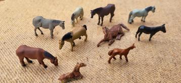 set met 10 stuks mooie paarden faller preiser - H0 1:87 beschikbaar voor biedingen
