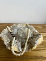 Collier en perles d'eau douce Oeil de tigre, Avec pierre précieuse, Autres matériaux, Enlèvement ou Envoi, Blanc
