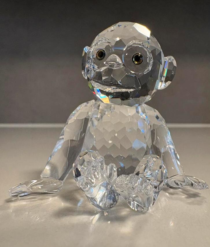 Cristal de Swarovski - Chimpanzé - 221625, Collections, Swarovski, Comme neuf, Figurine, Enlèvement ou Envoi