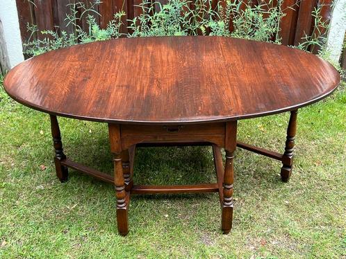 Gateleg Houten Tafel met Lades, Antiek en Kunst, Antiek | Meubels | Tafels, Ophalen