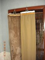 Bruine fluweelachtige overgordijnen, Huis en Inrichting, Stoffering | Gordijnen en Lamellen, Ophalen, Bruin