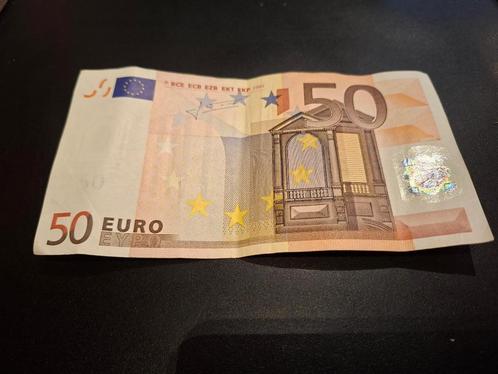 2002 Italië 50 euro oude serie Trichet code J050, Postzegels en Munten, Bankbiljetten | Europa | Eurobiljetten, Los biljet, Italië