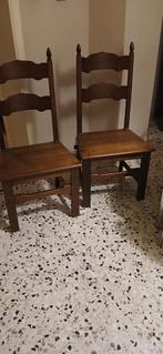 6 chaises en chêne en très bon état, Maison & Meubles, Enlèvement
