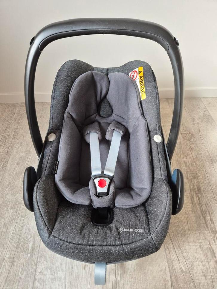 Maxi-Cosi Pebble Plus Sparkling Grey, Kinderen en Baby's, Autostoeltjes, Gebruikt, Maxi-Cosi, 0 t/m 13 kg, Autogordel of Isofix