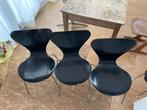Drie Vlinderstoelen Arne Jacobsen, Huis en Inrichting, Stoelen, Ophalen, Gebruikt, Drie