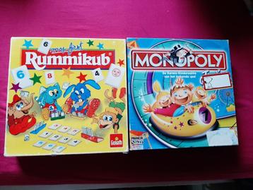 Pakketje Junior Rummikub + Junior Monopoly beschikbaar voor biedingen