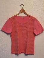 Damart - T-shirt broderie anglaise, Ophalen of Verzenden, Zo goed als nieuw, Korte mouw, Roze