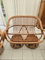 Fauteuil en rotin, Huis en Inrichting, Ophalen, Zo goed als nieuw