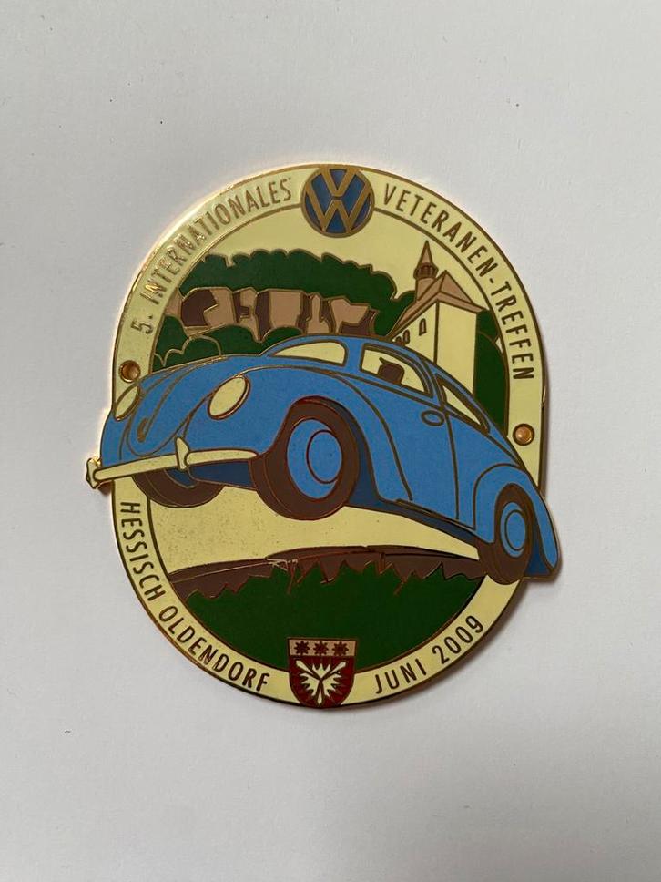 Vw kever enamel car badges, Auto diversen, Overige Auto diversen, Ophalen of Verzenden