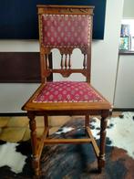 6 Mechelse antieke stoelen met zitkussentje, Vijf, Zes of meer stoelen, Gebruikt, Mechels antiek, Bruin