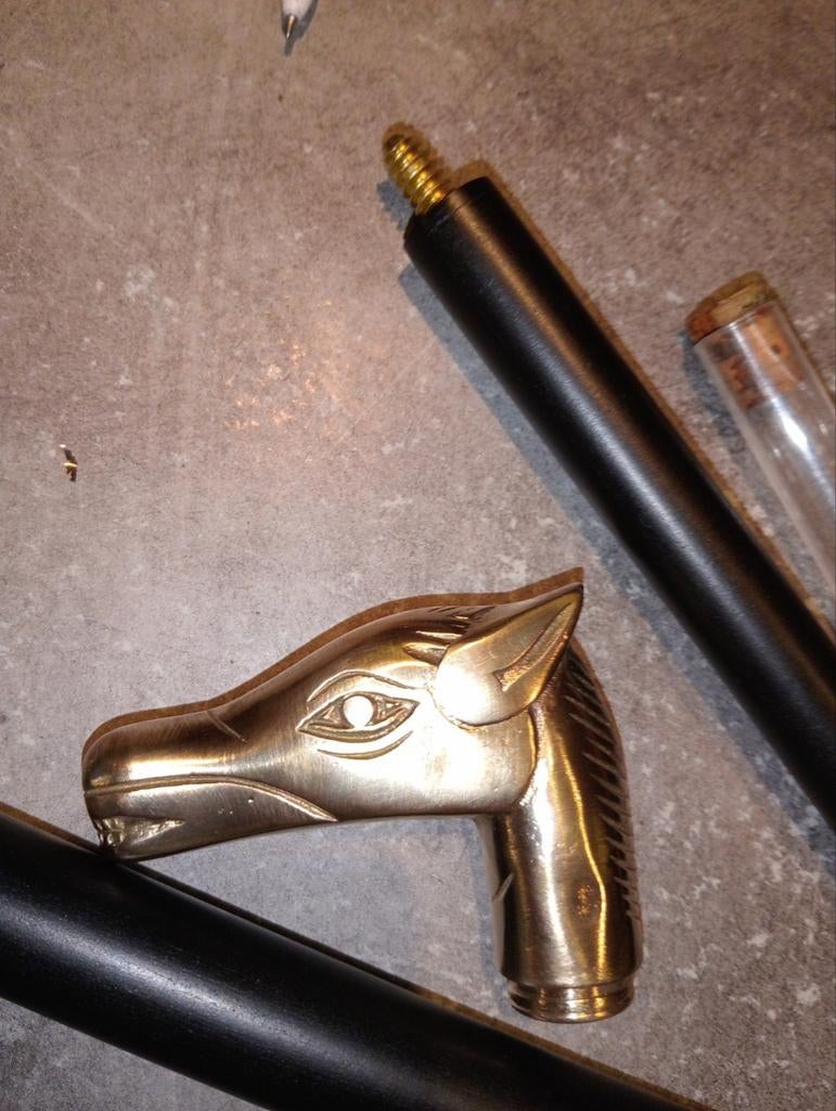 Canne . cheval. Fiole 87 cm, Divers, Bâtons de marche, Enlèvement ou Envoi