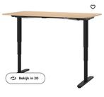 Bekant zit-sta bureau 160x80cm, Elektrisch, Zo goed als nieuw, Ophalen, Bureau