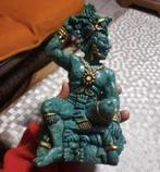 Zware Malachiet stenen beeld Azteekse krijger Maya, Ophalen of Verzenden