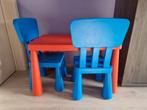 Mammut tafel en 2 stoelen, Kinderen en Baby's, Ophalen, Zo goed als nieuw