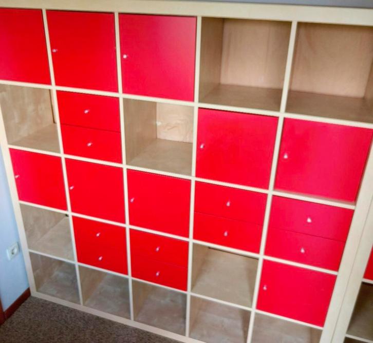 Vakken kast met lades en deuren . Ikea kallax, Huis en Inrichting, Kasten | Wandmeubels, Zo goed als nieuw, Met lade(s), Ophalen