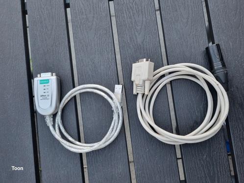 Xlr to rs-422 & rs-422 to usb moxa u port 1130, Audio, Tv en Foto, Audiokabels en Televisiekabels, Zo goed als nieuw, Overige kabels
