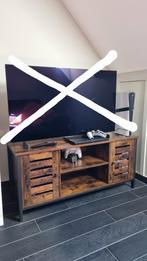 Televisiemeubel industriële look, Ophalen, 100 tot 150 cm, Zo goed als nieuw, Minder dan 100 cm