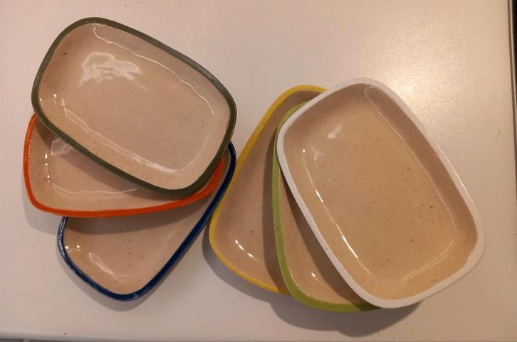 Set van 6 schaaltjes - Eigen werk - Keramiek, Huis en Inrichting, Keuken | Servies, Nieuw, Schaal of Schalen, Keramiek, Ophalen of Verzenden