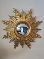 Zonnespiegel XL 71 cm Deknudt, frame in hout ´70, Huis en Inrichting, Woonaccessoires | Spiegels, Ophalen