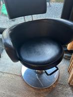 Kapperstoel, Huis en Inrichting, Ophalen, Overige materialen, Gebruikt, Zwart