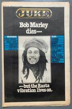 BOB MARLEY Tribute 1981 Australisch Tijdschrift JUKE, Collections, Musique, Artistes & Célébrités, Livre, Revue ou Article, Utilisé