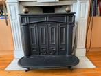 zwarte gietijzeren houtkachel, Huis en Inrichting, Ophalen, Gebruikt, Houtkachel, Vrijstaand