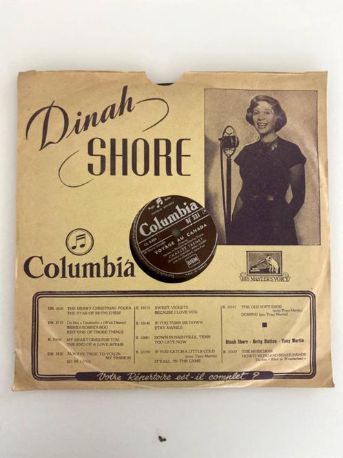 78 RPM Ch Trenet Dans Les Rues Du Québec / Voyage Au Canada, Cd's en Dvd's, Vinyl | Pop, Gebruikt, Voor 1960, 10 inch, Ophalen of Verzenden