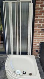 Kwaliteitsvolle kwartronde douchecabine 90x90, Doe-het-zelf en Bouw, Ophalen, Glas, Douche, Zo goed als nieuw