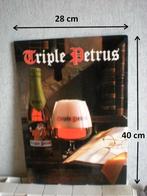Kartonnen reclame van Triple Petrus, Verzamelen, Biermerken, Ophalen of Verzenden