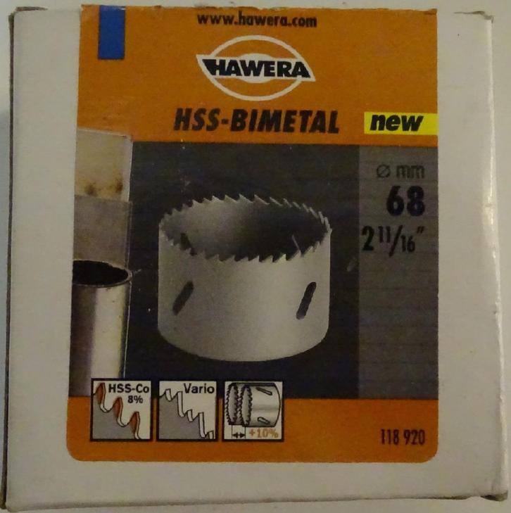 Lot de 6 scies cloche diamètre 68 / 65 /83 mm, Doe-het-zelf en Bouw, Elektriciteit en Kabels, Gebruikt, Ophalen