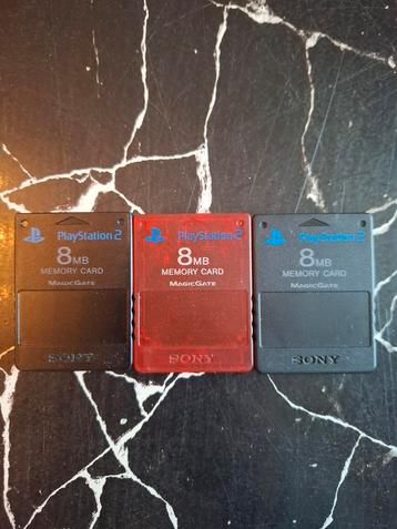 3 Geheugenkaart Originele PlayStation 2! beschikbaar voor biedingen