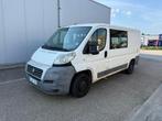 Fiat Ducato 2.2 JTD / Dubbel Cabine / Camper / 6 plaatsen, Auto's, Monovolume, Zwart, Wit, Bedrijf