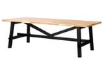 Ikea Skogsta tafel 235*100 acasia-zwart, 100 à 150 cm, Rectangulaire, Autres essences de bois, Enlèvement