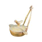 Lampe à huile en cuivre : oiseau sur le dessus, Antiquités & Art, Antiquités | Bronze & Cuivre, Enlèvement ou Envoi, Cuivre