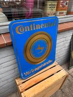 Continental Emaille Reclamebord, Ophalen of Verzenden, Gebruikt, Reclamebord
