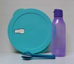 Tupperware™ « Crystalwave » Bord + Fles + Bestek, Verzenden, Nieuw, Paars, Bak of Kom