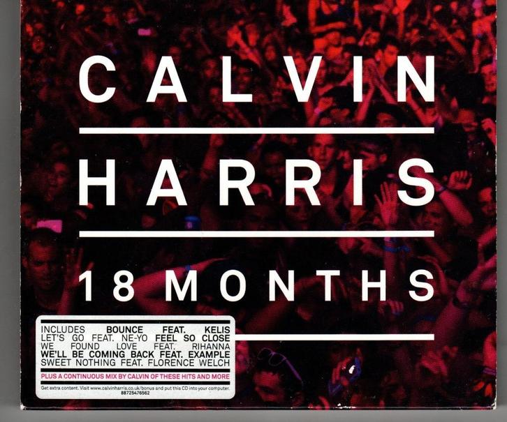 CALVIN HARRIS - 18 MONTHS - 2CD - DELUXE EDITION - 2012 - EU, Cd's en Dvd's, Cd's | Pop, Gebruikt, 2000 tot heden, Ophalen of Verzenden
