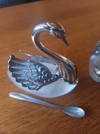 Miniatuur decoratief servies + 2 vintage zwanen(zout/suiker), Antiek en Kunst, Ophalen