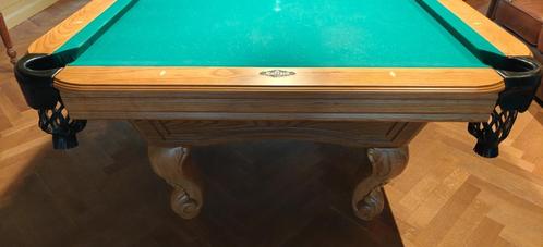 Buffalo Napoleon Oak pooltafel – 8 ft (3-delig leisteen), Sport en Fitness, Biljarten en Poolen, Gebruikt, Pooltafel, Ophalen