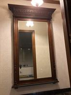 Grote houten spiegel 115b x 10d x 200h, Antiek en Kunst, Ophalen