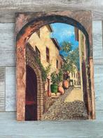 Schilderij Côté d’Azur Cagnes Sur Mer 1968, Ophalen of Verzenden