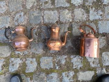 Koper thee koffie potten beschikbaar voor biedingen
