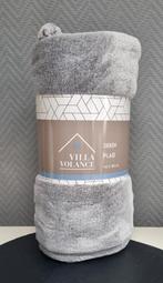 Plaid polaire gris clair-Neuf-140180cm, Enlèvement, Neuf