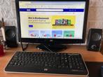 HP Desktop computer, Ophalen, Met monitor, Zo goed als nieuw, Gaming