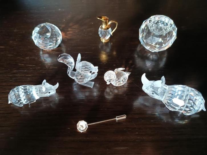 Set van 8 Swarovski-kristallen (zonder certificaat of doos), Verzamelen, Swarovski, Zo goed als nieuw, Figuurtje, Ophalen