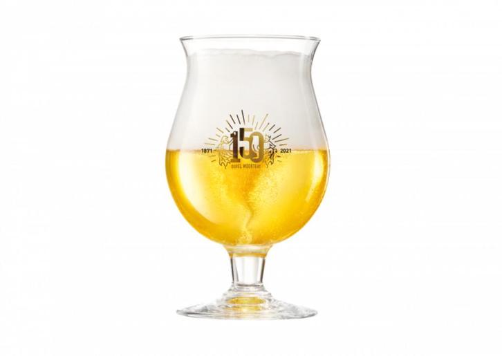 Duvel Glas ‘150 jaar Duvel’ in geschenk verpakking., Verzamelen, Biermerken, Nieuw, Glas of Glazen, Duvel, Ophalen of Verzenden