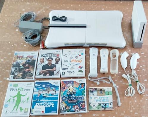 Console Wii + manettes + Joysticks, balance bord, jeux, Consoles de jeu & Jeux vidéo, Consoles de jeu | Nintendo Wii, Comme neuf