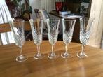 5 champagneglazen van Cristal d'Arques model „Masquerade"TBE, Ophalen of Verzenden